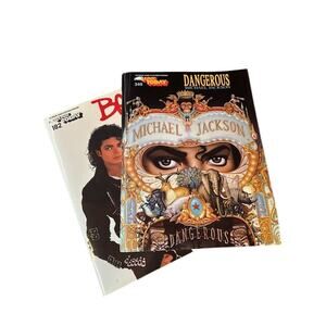 Vintage Michael Jackson songbooks Dangerous / Bad albums for Piano and Organ EZ